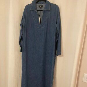 BANANA REPUBLIC DENIM MAXI DRESS - NWT